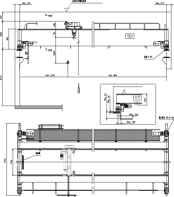  LH型歐式電動葫蘆橋式起重機