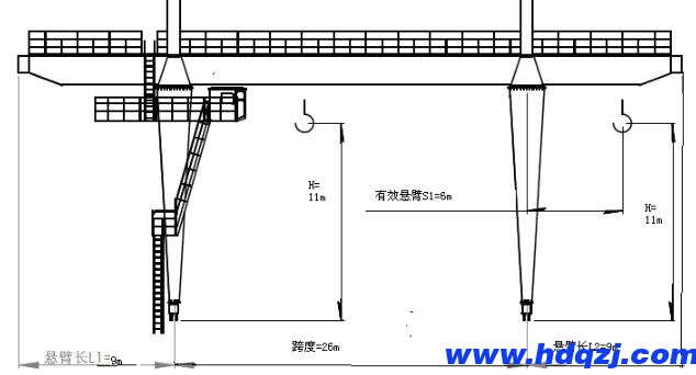 20tA型軌道門式起重機產品結構設計