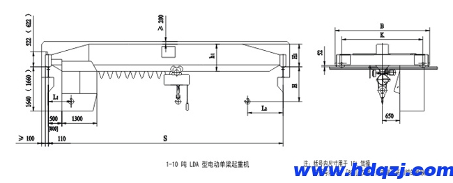 LDA型單梁起重機(jī)