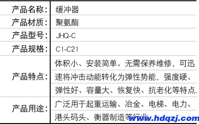 起重機緩沖器